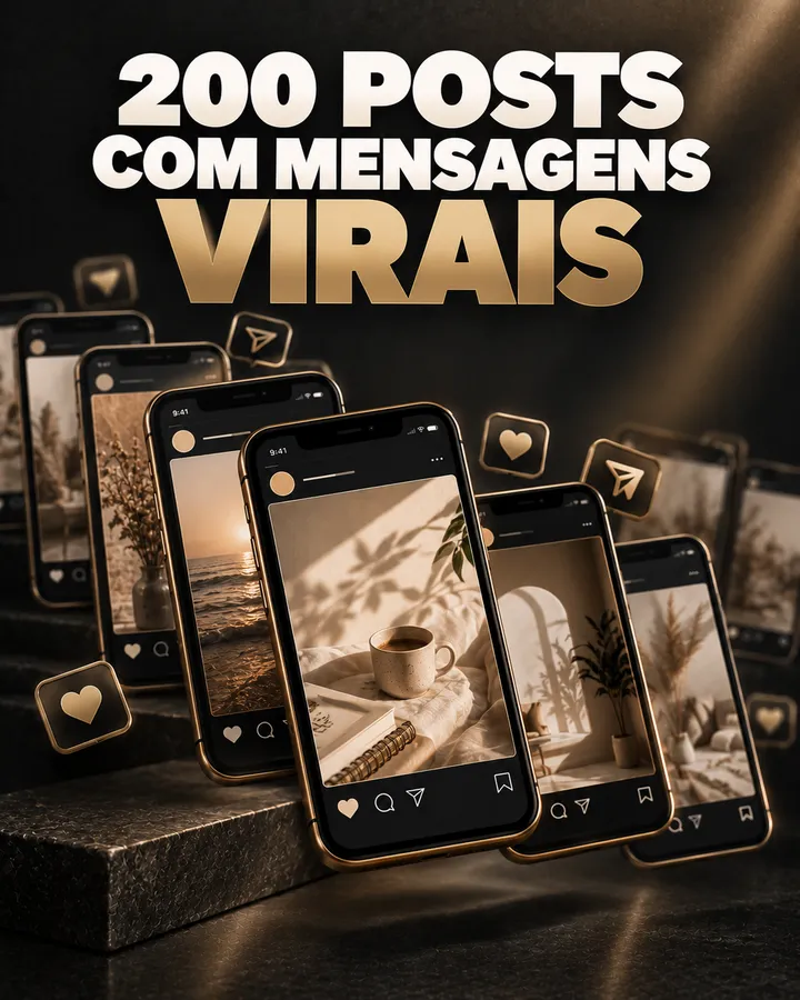 Capa: 200 Posts com Mensagens Virais