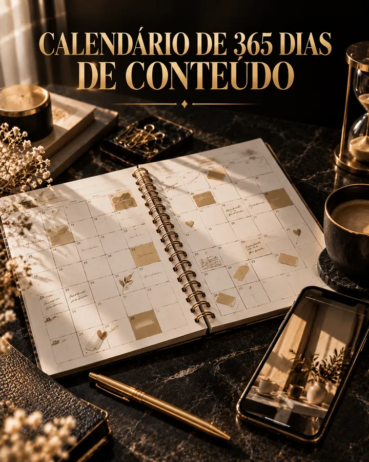 Capa: Calendário de 365 Dias de Conteúdo
